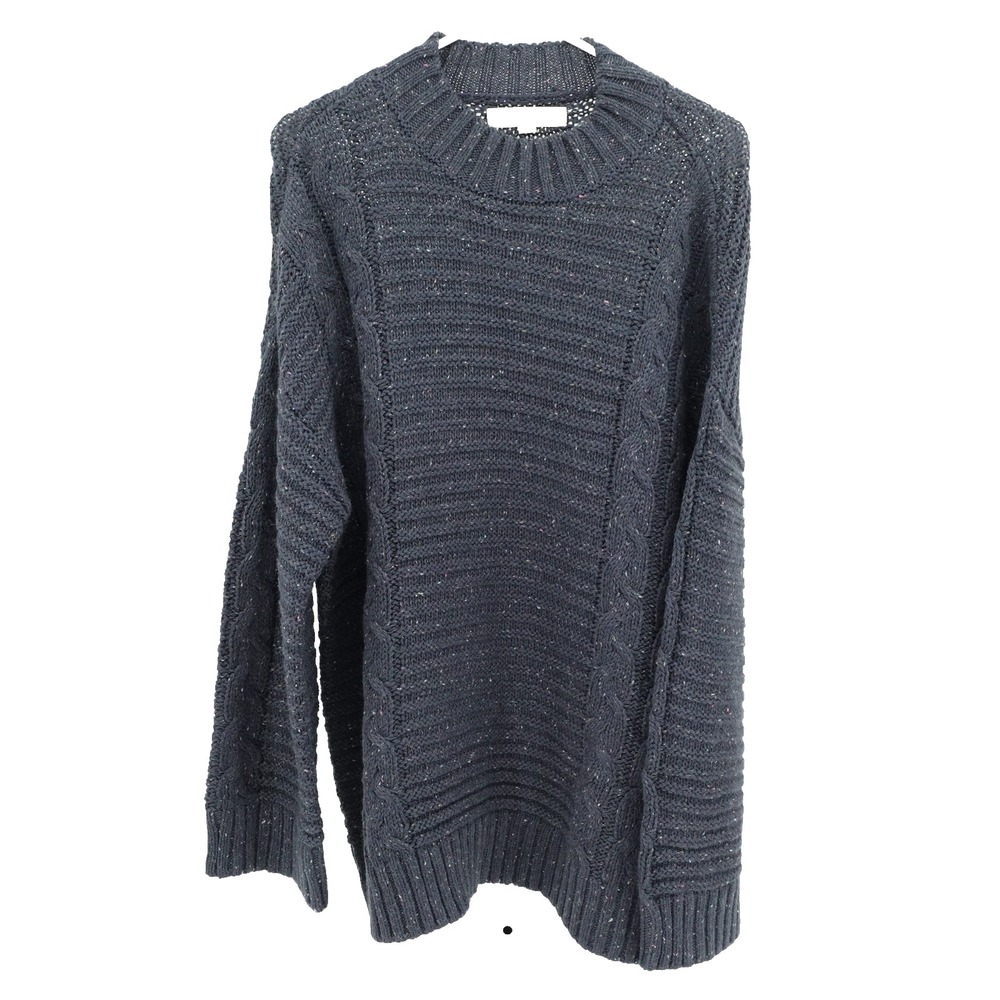 Loft Cable Knit Sweater SZ L Cottagecore Coastal Grandma Preppy Academia NWT